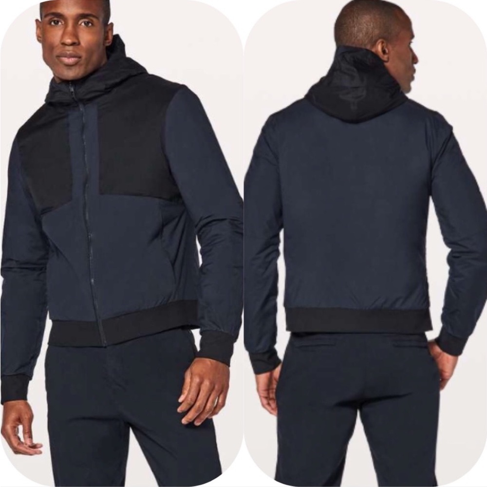 lululemon athletica Men's Black and Navy Jacket